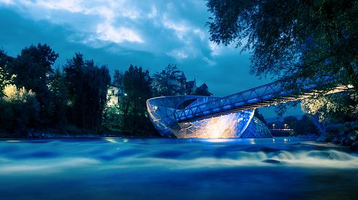 Murinsel bei Nacht