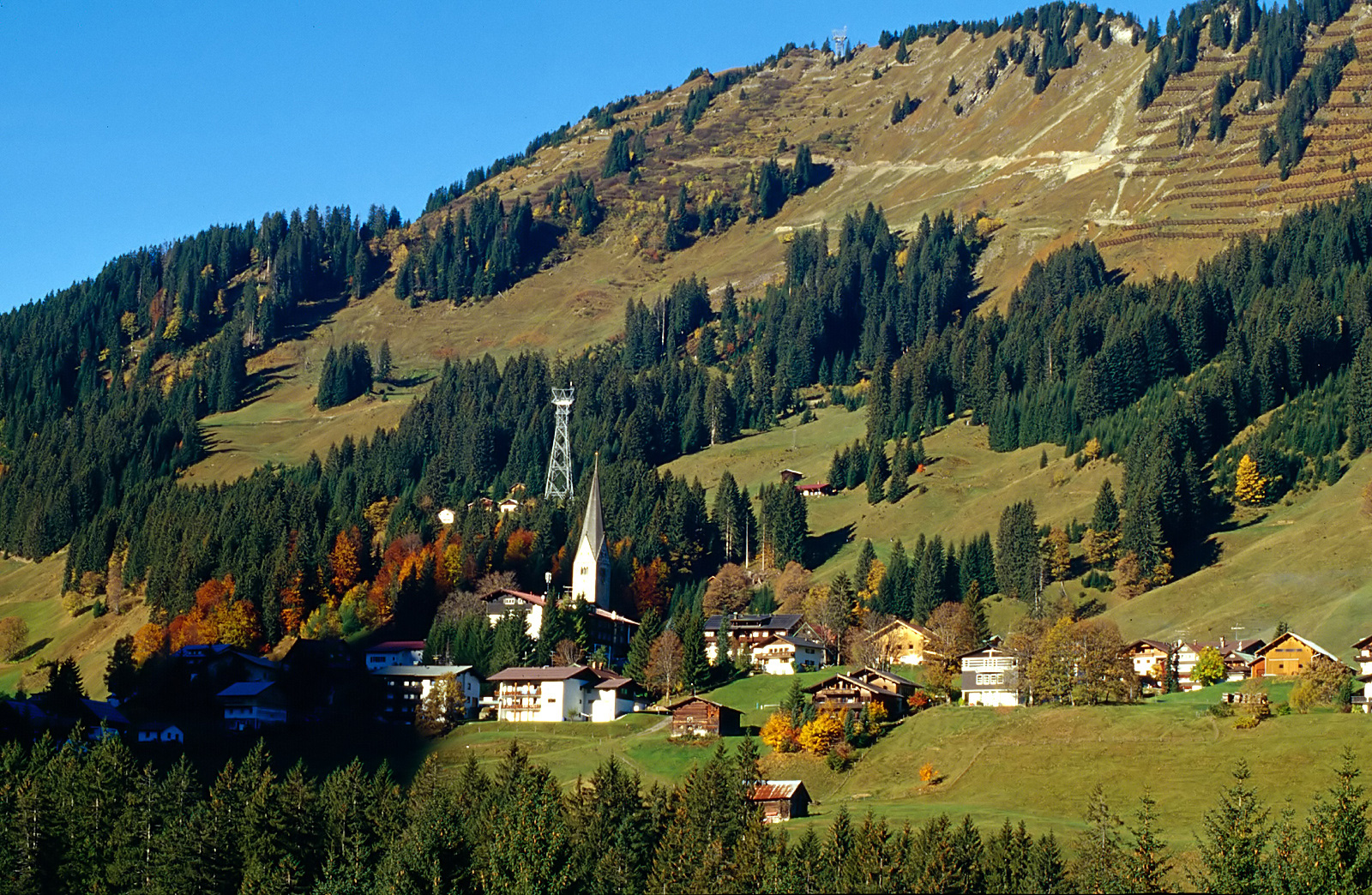 Herbstaufnahme Mittelberg Vorarlberg Bilder Im Austria Forum