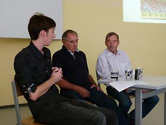 Marco Mitterböck im Gespräch mit Rudolph Mitterböck und Karl Egger, © Austria-Forum