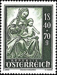 Briefmarke Pacher Madonna