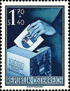 Briefmarke 30. Jahrestag der Kärntner Volksabstimmung
