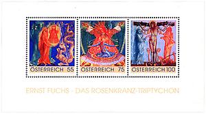 Briefmarke, Rosenkranz-Triptychon