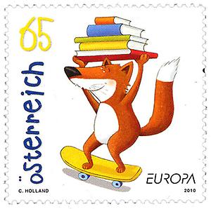 Briefmarke, Europa 2010 - Kinderbücher