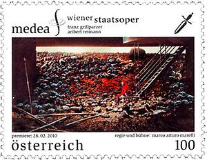Briefmarke,Wiener Staatsoper - Medea