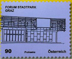 Briefmarke, Forum Stadtpark Graz