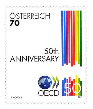 Briefmarke, 50 Jahre OECD