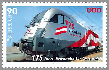 Briefmarke, 175 Jahre Eisenbahn