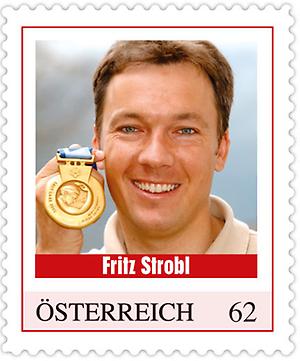 Briefmarke,Fritz Strobl