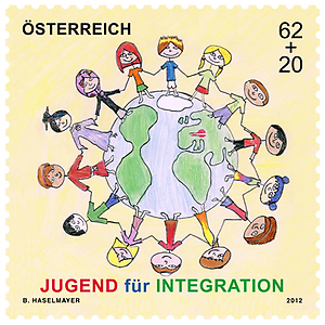 Briefmarke, Jugend für Integration