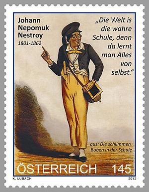 Briefmarke, Nestroy