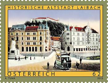 Briefmarke, Laibach