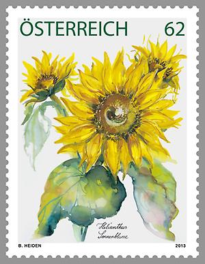Briefmarke, Sonnenblumen