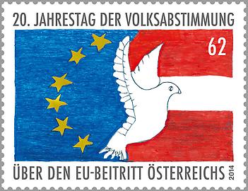 Briefmarke, Volksabstimmung über den EU-Beitritt Österreichs