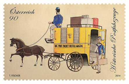 Briefmarke, Paketpostwagen