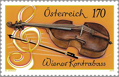 Briefmarke, Wiener Kontrabass