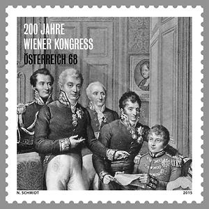 Briefmarke, 200 Jahre Wiener Kongress