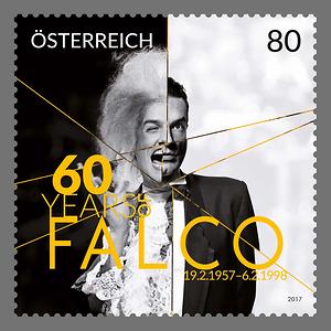 Briefmarke, 60. Geburtstag Falco