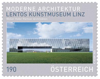 Briefmarke, Lentos Kunstmuseum Linz
