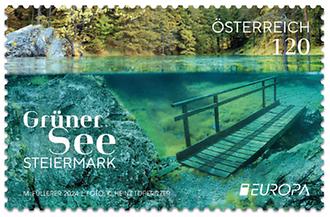 Briefmarke, EUROPA 2024 – Grüner See