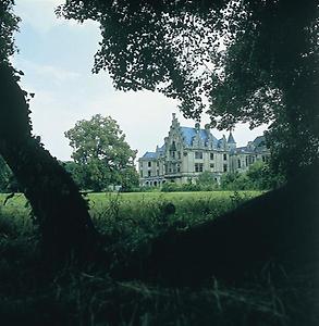 Schloß Grafenegg bei Etsdorf Niederösterreich 1294 urkundlich erwähnt 1840 bis 1873 von Leopold Ernst in englischer Schlössergotik umgebaut. Photographie von Gerhard Trumler um 1990., © IMAGNO/Gerhard Trumler