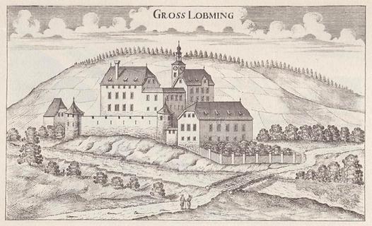 Schloss Großlobming - Foto: Vischers Topographia Ducatus Styriae 1681