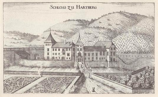 Schloss Hartberg - Foto: Vischers Topographia Ducatus Styriae 1681