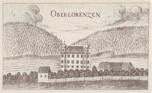 Schloss Oberlorenzen - Foto: Vischers Topographia Ducatus Styriae 1681