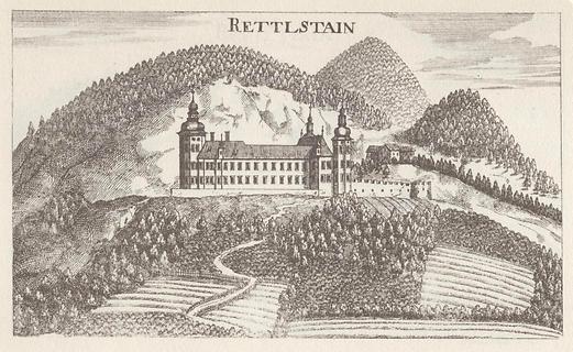 Admont Röthelstein - Foto: Vischers Topographia Ducatus Styriae 1681