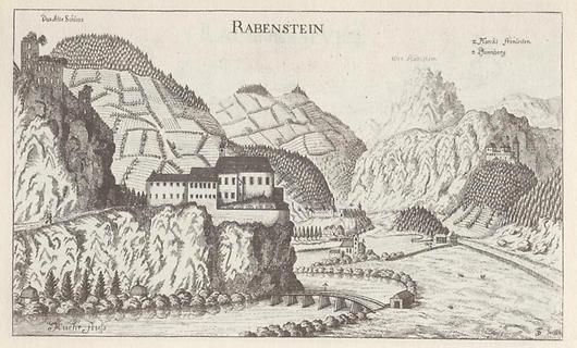 Burg Rabenstein - Foto: Vischers Topographia Ducatus Styriae 1681