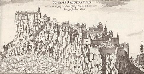 Riegersburg, Vischers Topographia Ducatus Styriae 1681