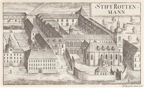 Burg Rottenmann - Foto: Vischers Topographia Ducatus Styriae 1681