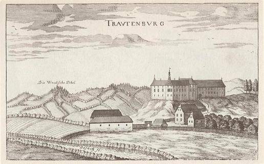 Schloss Trautenburg - Foto: Schloss Vischers Topographia Ducatus Styriae 1681