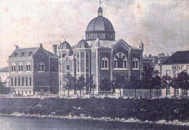 Die Grazer Synagoge vor der Reichskristallnacht 1938, in der auch dieses Bauwerk in Flammen aufging., Foto © Karl-Albrecht Kubinzky