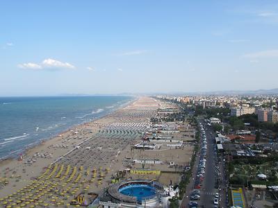 Rimini an der italienischen Adriaküste.
