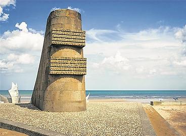 Dieses Denkmal in der Normandie erinnert an den D-Day