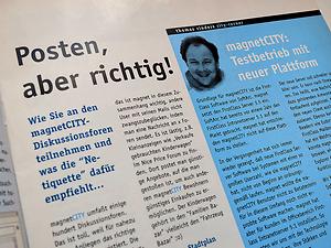 Mai 1998: magnetpress Newsletter zum Bulletin Board System, Mailbox genannt – (Foto: Martin Krusche)
