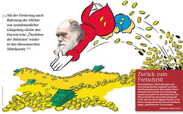 Illustration: Sprung ins Geld