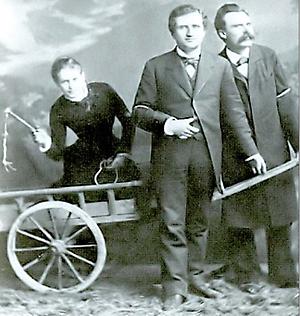 Lou Salomé, Paul Rée und Friedrich Nietzsche