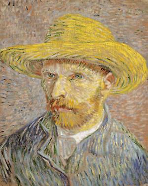Vincent van Gogh: Selbstbildnis mit Strohhut 1887/88