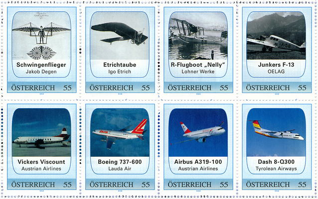 Briefmarken Fluggeschichte