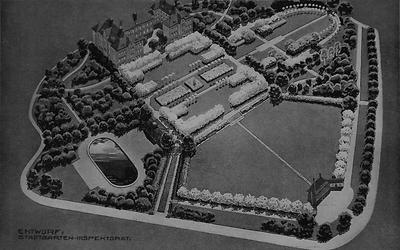 Entwurf für den Herderpark. Aus: 'Die städtischen Gärten Wiens', 1931. - © Sammlung Hlavac