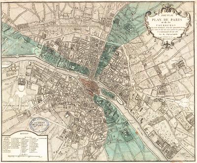Plan von Paris, 1740