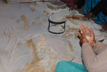 Preparing of bread dough