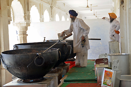 Cooking of the sweet Prasad