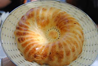 Decorated flatbread