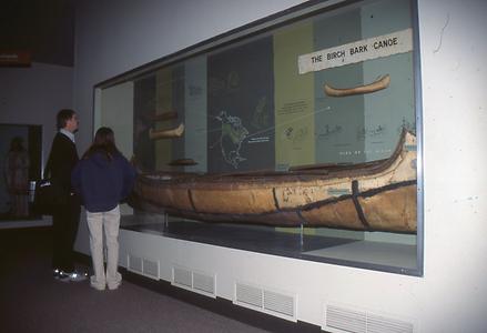 The very famous stable, very light Indian birch bark canoe