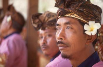 Musician of a Gamelan orchestra