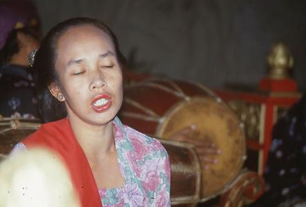 Musician of a Gamelan orchestra