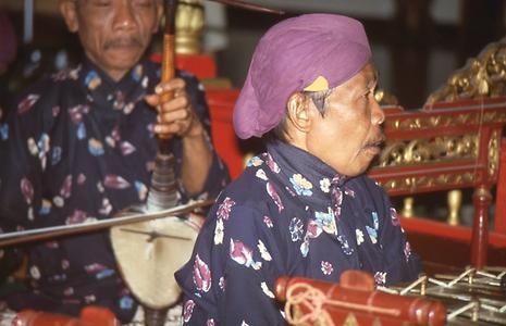 Musician of a Gamelan orchestra