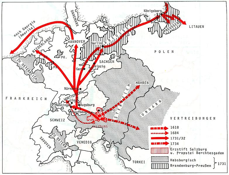 Protestanten fliehen aus Österreich